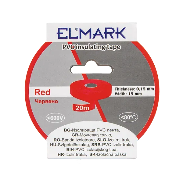 INSULATING TAPE 20mx19mm RED