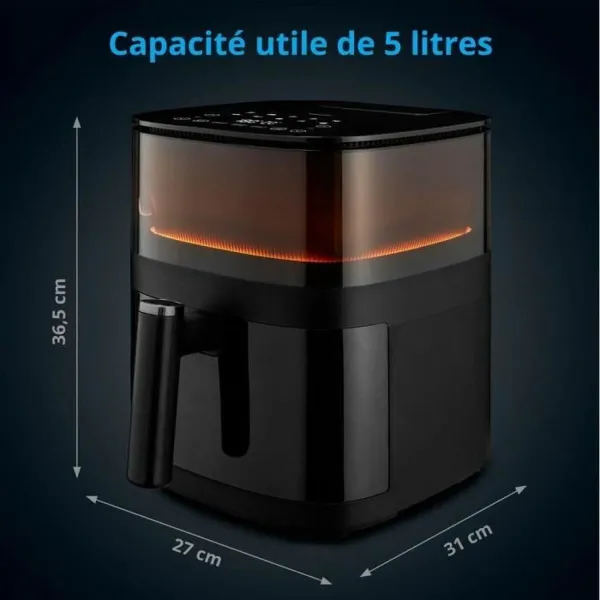 õhufritüüri Medion Must 1500 W 5 L