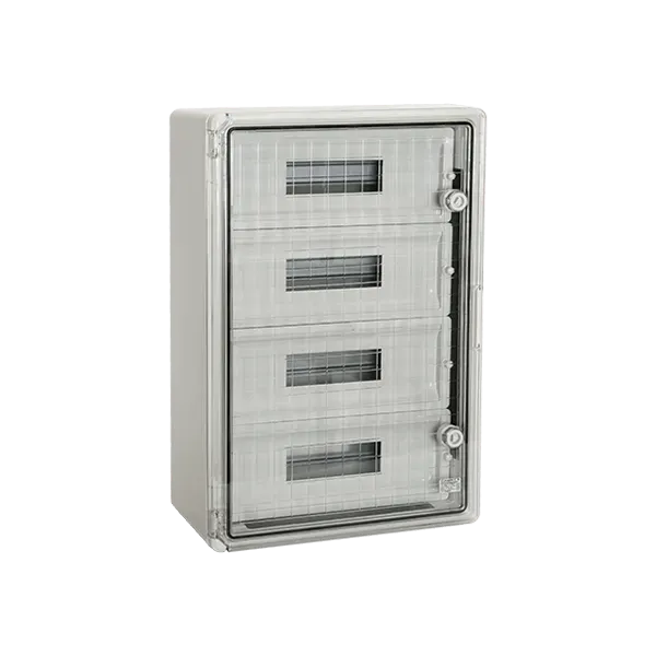 PP3118 BOARD ABS-TRANSPARENT DOOR-60 MODULES IP65