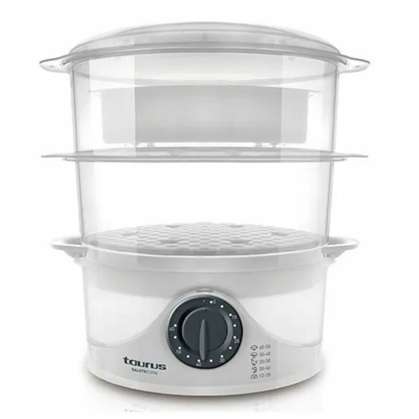 Sähköinen höyrykeitin Taurus SALUTECOOK Valkoinen 800 W Muovinen