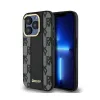 DKNY Leather Checkered Mono Pattern MagSafe - Case for iPhone 15 Pro (Black)