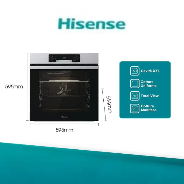 Orkaitė Hisense BI62216AX MF 77 L 3500 W (Naudoti B)