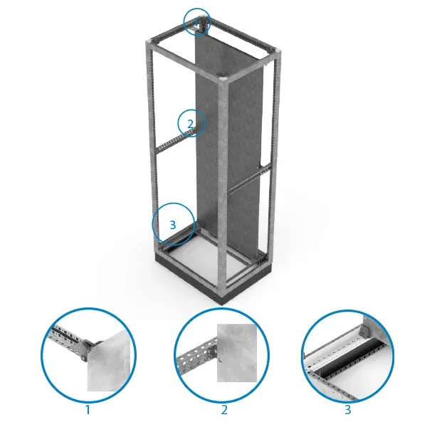 MPR- MOUNTING PLATE RAIL SET FOR 60CM DEPTH