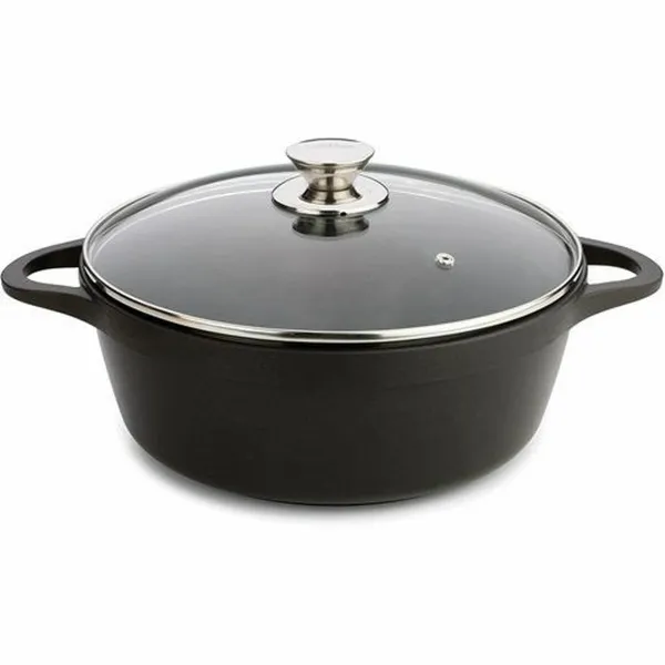 Katls ar vāku Valira 4141/25 Melns Ø 24 cm
