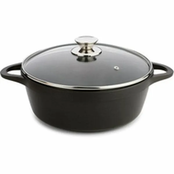 Katls ar vāku Valira 4141/25 Melns Ø 24 cm