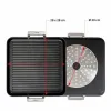 Grill Valira 4652/25 28 x 28 cm 25 x 28 cm Must Metall Alumiinium Ø 28 cm