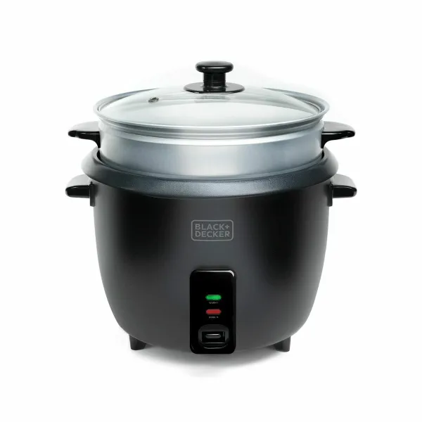 riisikeetja Black & Decker BXRC1800E Must 1,8 L Valge Alumiinium 700 W