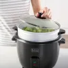 riisikeetja Black & Decker BXRC1800E Must 1,8 L Valge Alumiinium 700 W