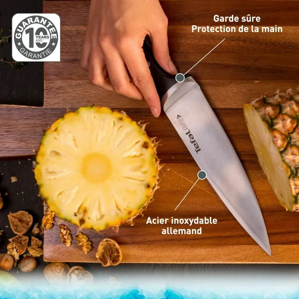 Кухонный нож Tefal K23207 Чёрный 7" Нержавеющая сталь 20 cm