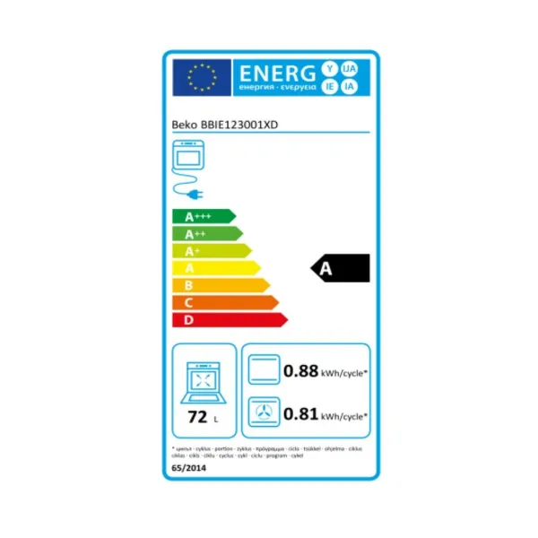 Многофункциональная духовка BEKO BBIE123001XD 2400W A