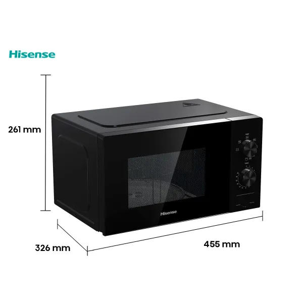 Mikroaaltouuni Hisense H20MOBP1 Musta 700 W 20 L