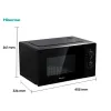 Mikroaaltouuni Hisense H20MOBP1 Musta 700 W 20 L
