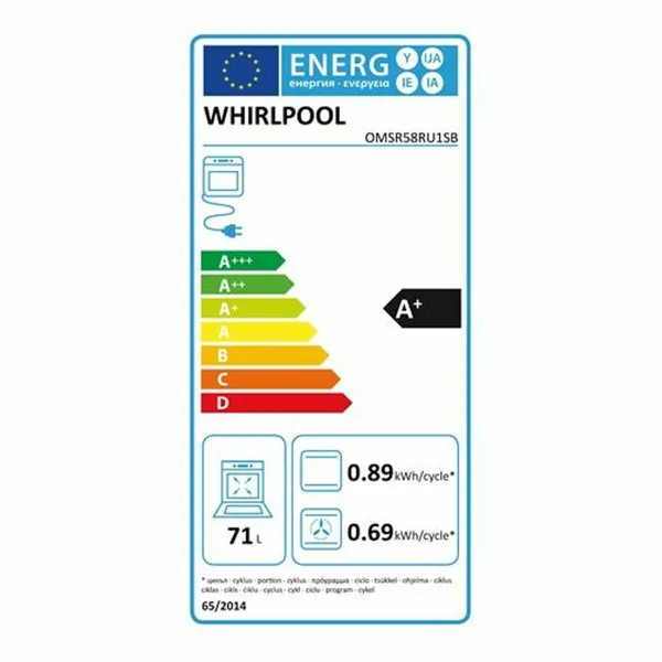 Духовой шкаф Whirlpool Corporation 71 L