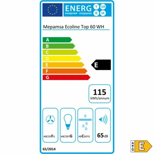 Liesituuletin Mepamsa ECOLINE V3 60 cm Valkoinen 300 m3/h