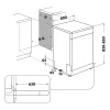 Indų plovimo mašina Whirlpool Corporation W7FHS41 Balta Juoda 60 cm (Naudoti C)