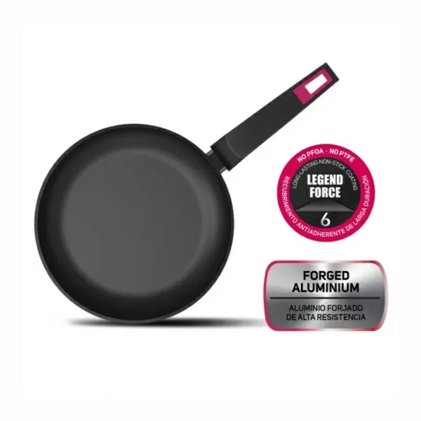 Pan Taurus KPA4024 Black Toughened aluminium 24 x 24 x 7.5 cm (Ø 24 cm)