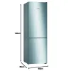 Комбинированный холодильник BOSCH KGN36VIDA Серебристый Сталь (Пересмотрено C)