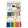 Topwrite - 12pcs pencil crayons set. with a sharpener