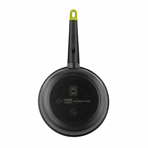 Panna BRA FOODIE     24CM Melns Metāls Alumīnijs Ø 24 cm Ø 20 cm