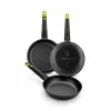Pannu BRA FOODIE     24CM Musta Metalli Alumiini Ø 24 cm Ø 20 cm