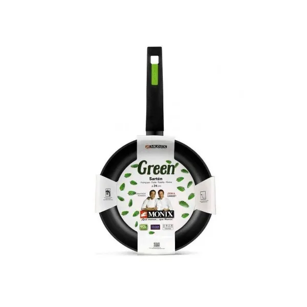 Pan Monix GREEN      18CM Black Green Metal Aluminium Bakelite Ø 18 cm