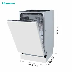 Посудомоечная машина Hisense HV543D10 настраиваемый 45 cm