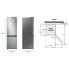 Mazgāšanas mašīna Samsung RB34C602DSA 186 Sudrabains
