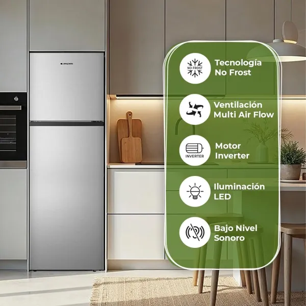 Combined Refrigerator Aspes AF1675501ENFX