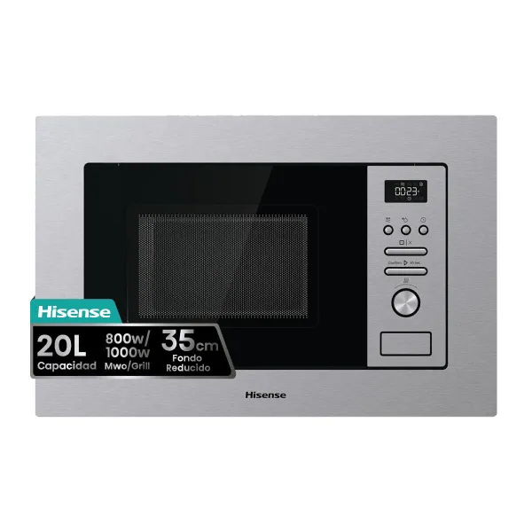 Mikrobangų krosnelė su kepsnine Hisense BIM320G41X 800 W 20 L Plienas
