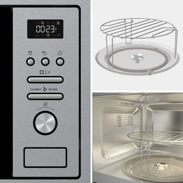 Микроволновая Печь с Грилем Hisense BIM320G41X 800 W 20 L Сталь