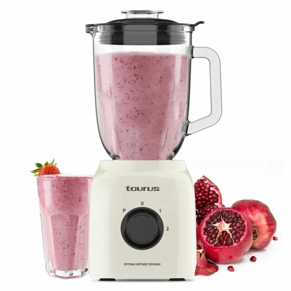 Cup Blender Taurus OPTIMA VINTAGE Cream 1,5 L