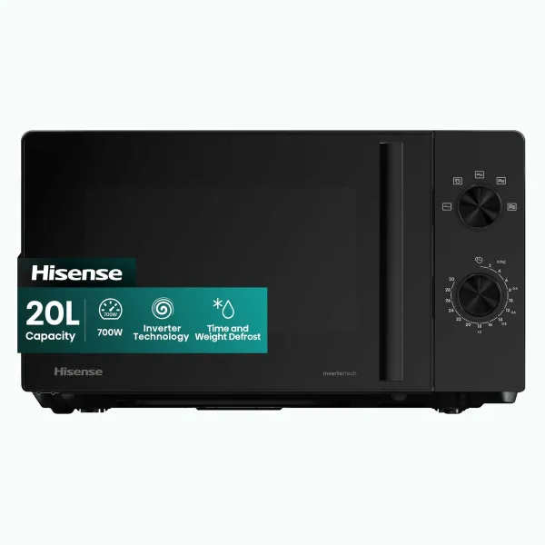 Mikroaaltouuni Hisense H20MOBP1HI Musta 700 W 20 L