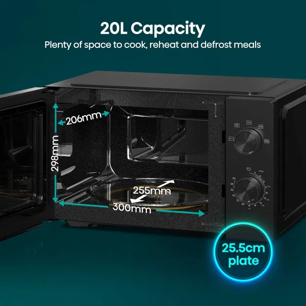 Mikrolaineahi Hisense H20MOBP1HI Must 700 W 20 L