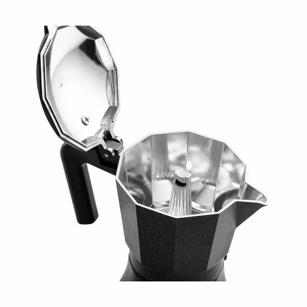 Italian Coffee Pot Fagor TIRAMISU 6 Black Aluminium