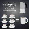 Итальянская Kофеварка Bialetti NEW VENUS Серебристый Металл Нержавеющая сталь