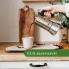 Vanhanaikainen Italialainen Mokkapannu Bialetti Hopeinen Puu Ruostumaton teräs