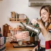 Итальянская Kофеварка Bialetti Серебристый Деревянный Нержавеющая сталь