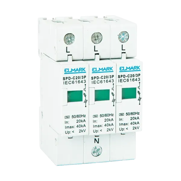 SURGE ARRESTER SPD- C10/3P In 10kA