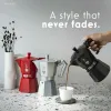 Итальянская Kофеварка Bialetti MOKA EXCLUSIVE Красный Алюминий 6 Чашки