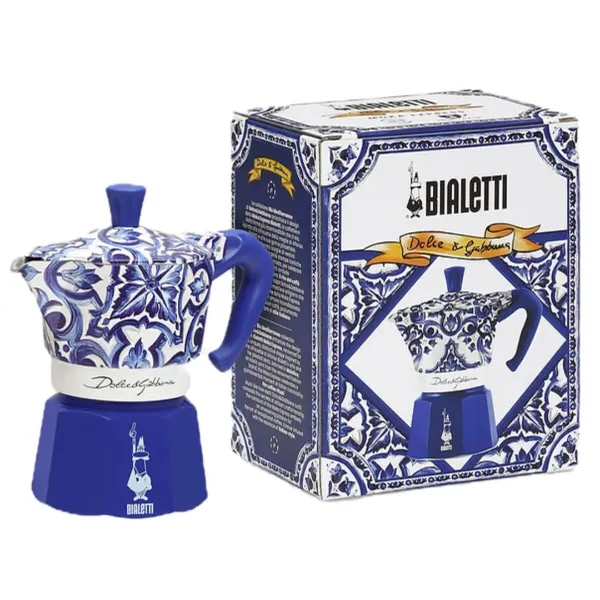 Итальянская Kофеварка Bialetti D&G BLU MEDI 4T 150 ml Синий Нержавеющая сталь 4 Чашки