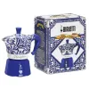 Vanhanaikainen Italialainen Mokkapannu Bialetti D&G BLU MEDI 4T 150 ml Sininen Ruostumaton teräs 4 Puodeliai