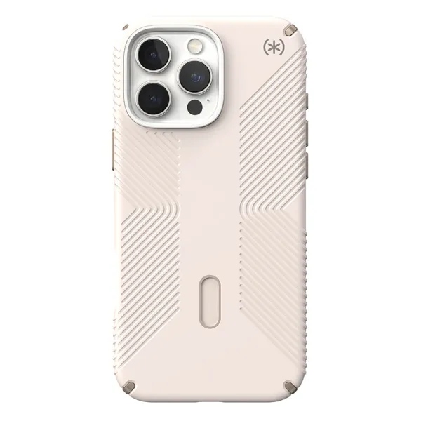 Speck Presidio2 Grip ClickLock & MagSafe - iPhone 16 Pro Max Case (Bleached Bone / Heirloom Gold / Hazel Brown)
