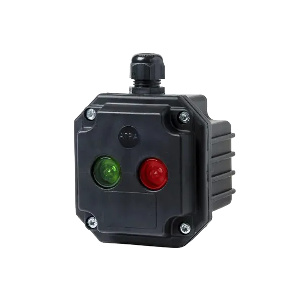 BOX LL- 2 LIGHT INDICATORS WHIT 2 ENTRIES, IP65