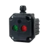 BOX WITH 1 GREEN LIGHT INDIC. WITH 1 ENTRY,IP65