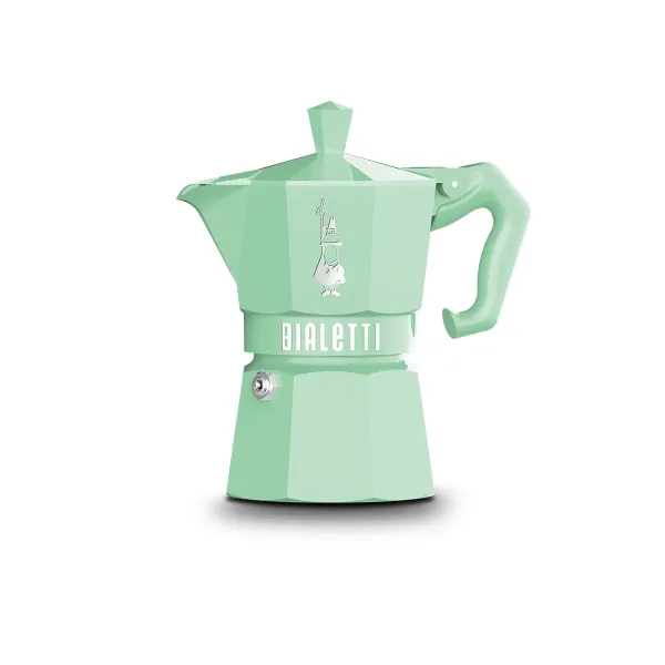 Итальянская Kофеварка Bialetti MOKA EXCLUSIVE GREEN 3T Зеленый Алюминий 3 Чашки