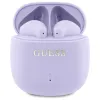 Guess Printed Classic Logo - Bluetooth TWS Headphones + Charging Case (Purple)