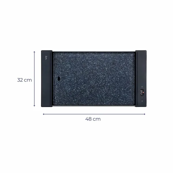 Жаровая поверхность JATA JEGR3000 Чёрный 2700 W 48 x 32 cm