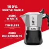 Vanhanaikainen Italialainen Mokkapannu Bialetti BRIKKA Musta Alumiini 2 Puodeliai