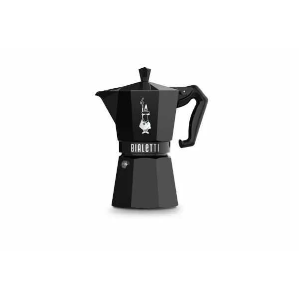 Итальянская Kофеварка Bialetti MOKA EXCLUSIVE Чёрный Алюминий 6 Чашки