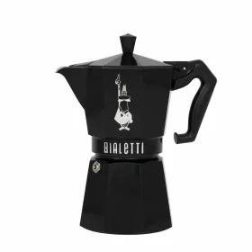 Vanhanaikainen Italialainen Mokkapannu Bialetti MOKA EXCLUSIVE Musta Alumiini 6 Kupit
